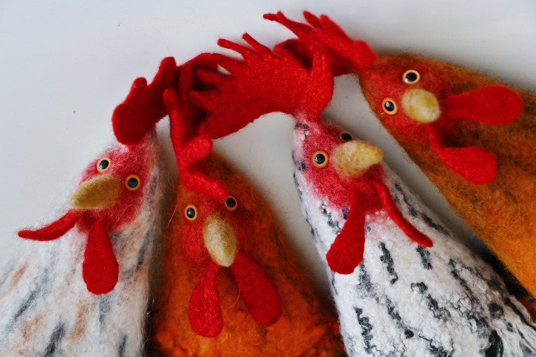 Free Rooster dyeing workshop